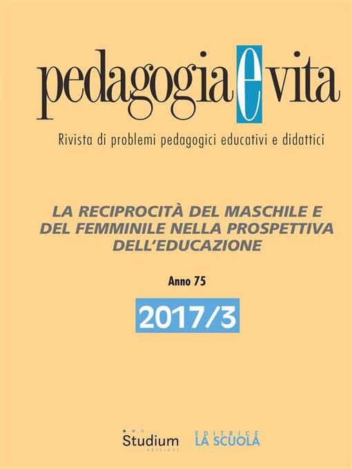 Upplýsingar um Pedagogia e Vita 2017/3 eftir Giuseppe Mari - Biðlisti